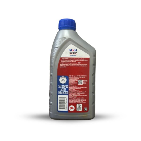 ACEITE MOBIL 20W50 946ML - Imagen 2