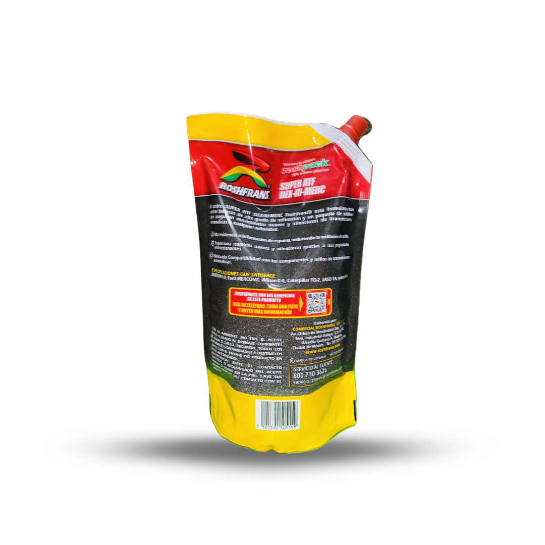 ACEITE ROSHFRANS ATF III TRANSMICION AUTOMAICA DEXRON LITRO BOLSA - Imagen 2