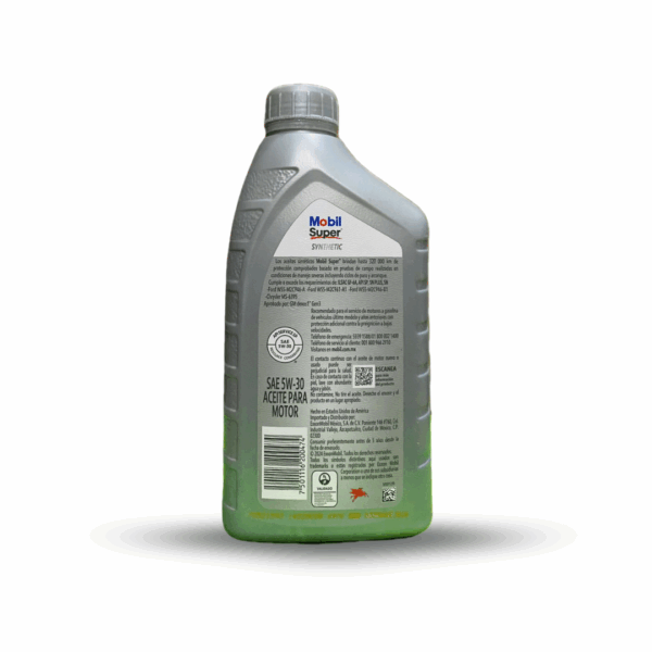 ACEITE MOBIL SYNTEHETIC 5W30 LITRO - Imagen 2