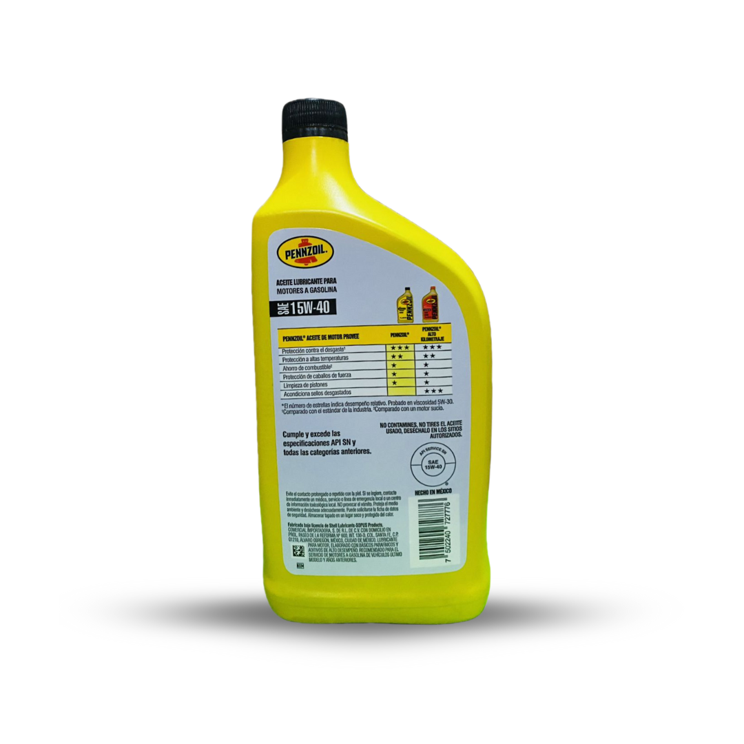 ACEITE PENNZOIL 15W40 LITRO 1LT - Imagen 2