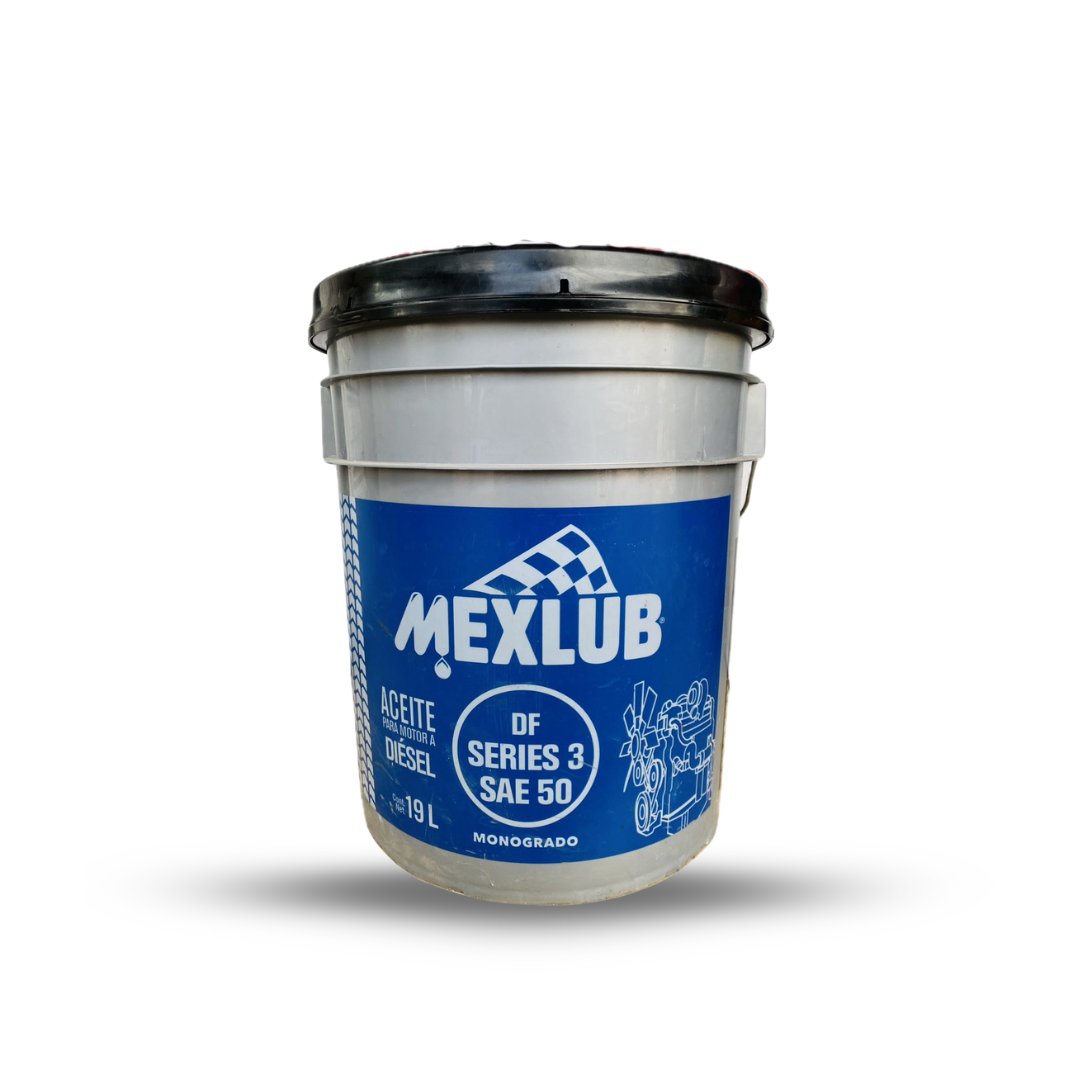 ACEITE MEXLUB DIESEL SERIES 3 SAE 50 CF/CF-2 CUBETA 19L