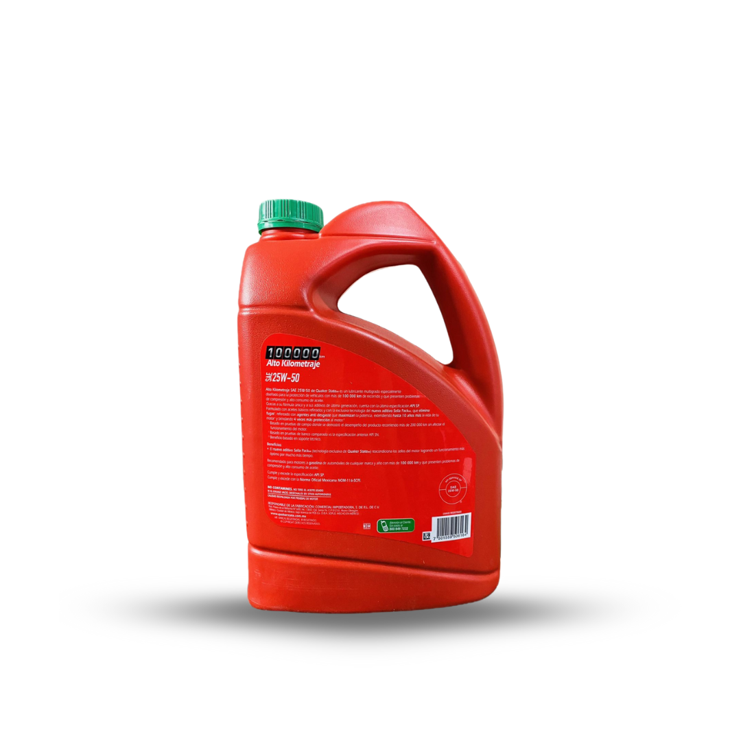 ACEITE QUAKER 25W50 GARRAFA ALTO KILOMETRAJE - Imagen 2