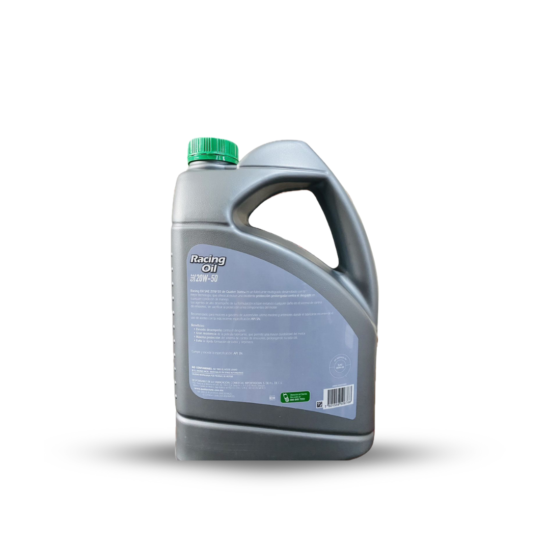 ACEITE QUAKER SAE 20W50 RACING MULTIGRADO GARRAFA - Imagen 2