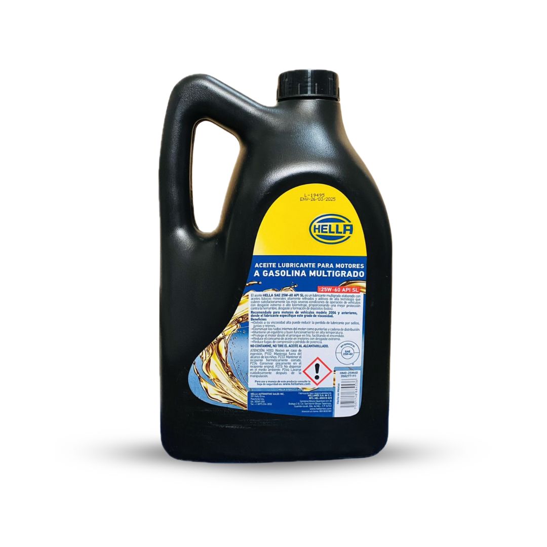 ACEITE HELLA 25W60 GARRAFA - Imagen 2