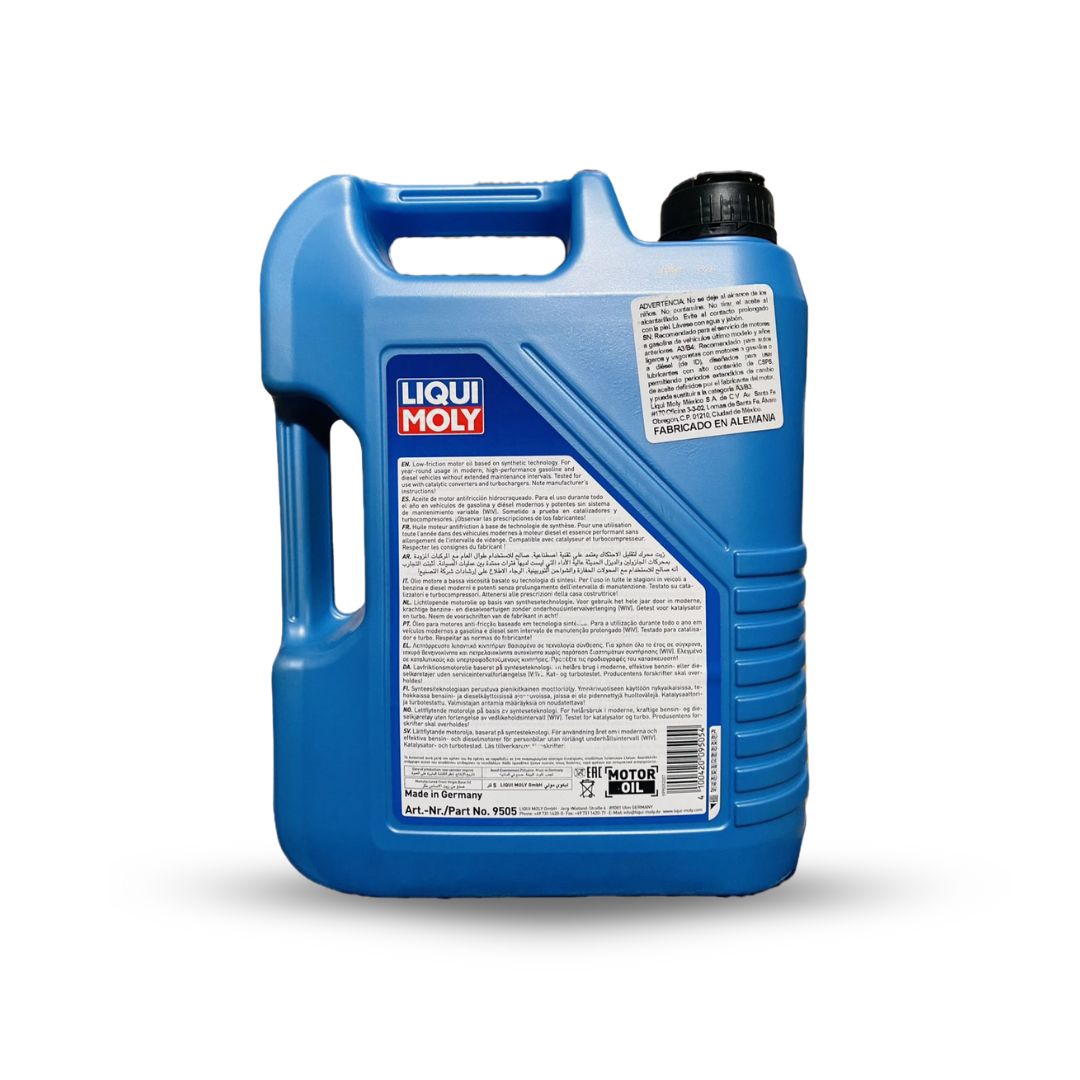 LIQUIMOLY ACEITE SINTETICO 10W40 MOTOR GASOLINA Y DIESEL (SUPER LEICHTLAUF) GARRAFA AZUL - Imagen 2