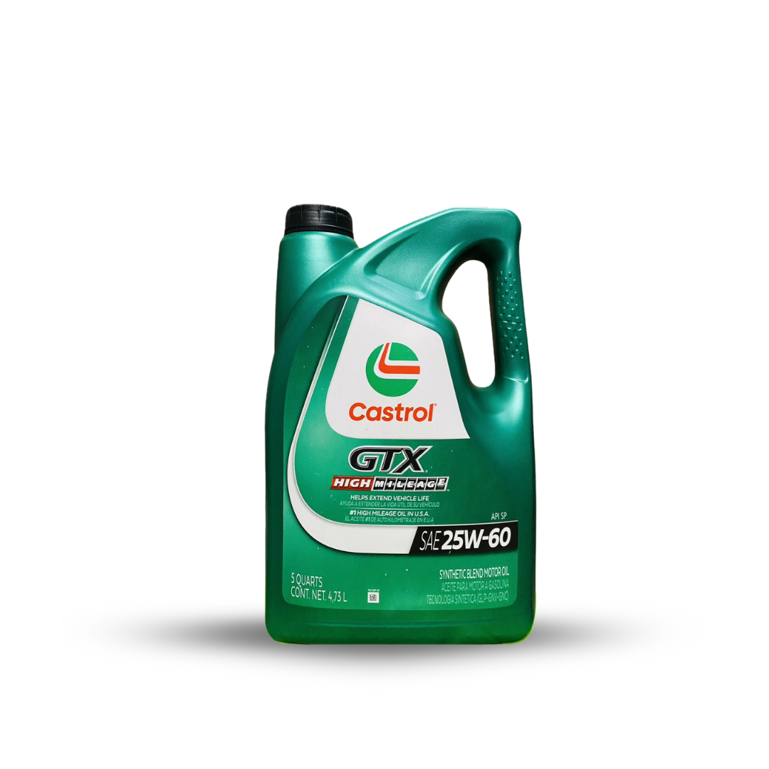 ACEITE CASTROL SAE 25W60 GARRAFA MULTIGRADO GTX ALTO KILOMETRAJE
