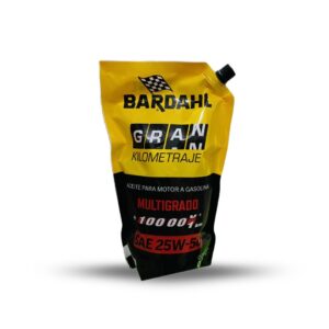 ACEITE BARDHAL 25W50 ALTO KILOMETRAJE BOLSA