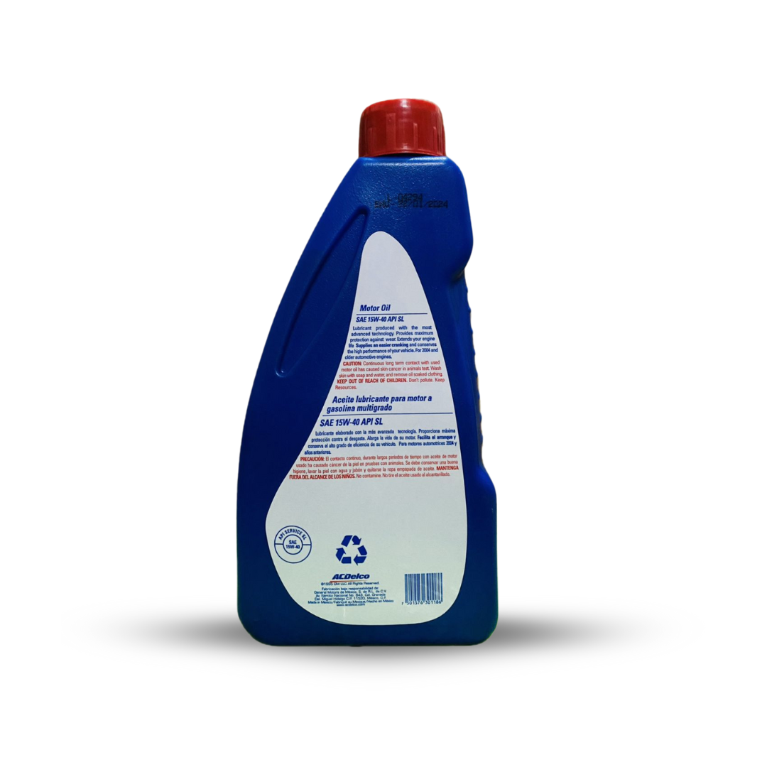 ACEITE AC DELCO SAE 15W40 LITRO - Imagen 2