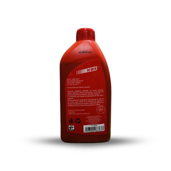 ACEITE MOTOR 20W50 LITRO KWX - Imagen 2