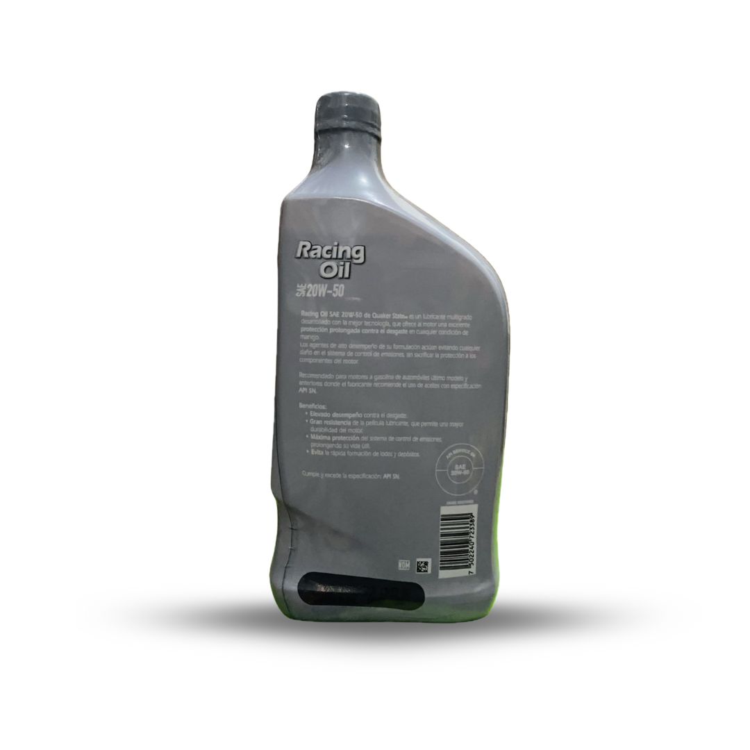 ACEITE QUAKER 20W50RACING MULTIGRADO LITRO - Imagen 2