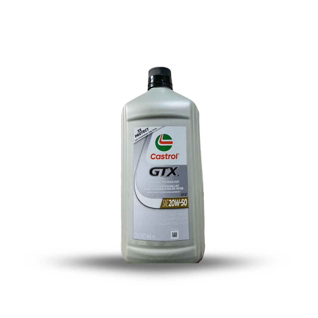 ACEITE CASTROL SAE 20W50  LITRO MULTIGRADO GTX