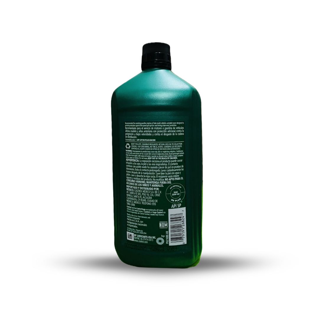 ACEITE CASTROL SAE 25W60 LITRO MULTIGRADO GTX ALTO KILOMETRAJE - Imagen 2