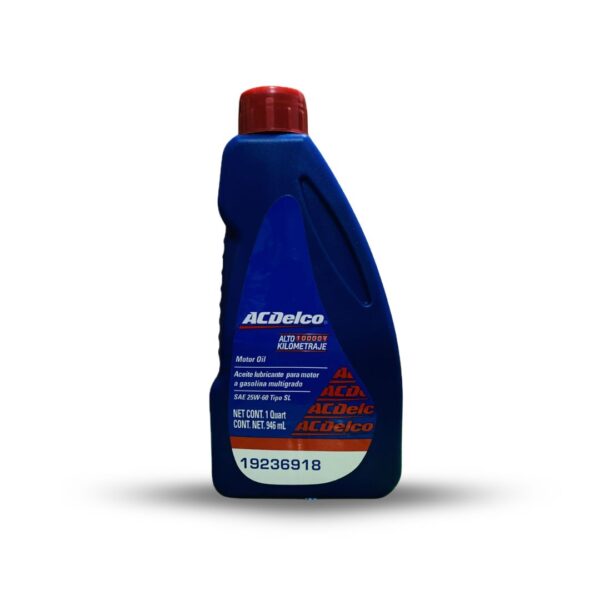 ACEITE AC DELCO 25W60 ALTO KILOMETRAJE 1LITRO