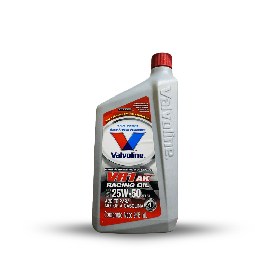 Aceite Para Motor A Gasolina Vr1 25w-50 Valvoline 946ML